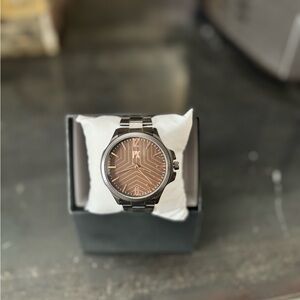 PX Men’s Gunmetal Watch – Black Dial & Metal Band – New in Box – MSRP $125 |